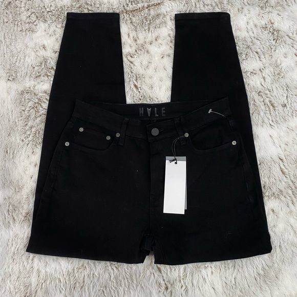 HALE Denim - Cropped Black Skinny Jeans | HALE Women Skinny Jeans | Women Crop Jeans Size 27